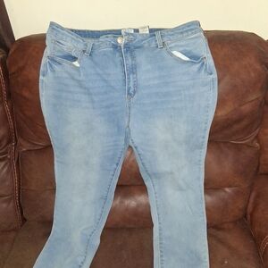 Time and Tru Light Blue Straight Leg Jeans